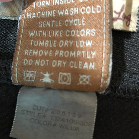 PAIGE Black Glam Rock Pull-On Leggings M - Picture 15 of 15